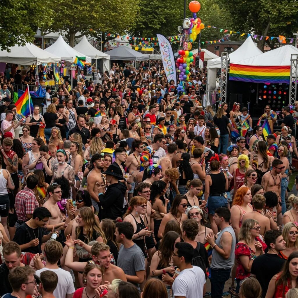 Pride Festival Crowd