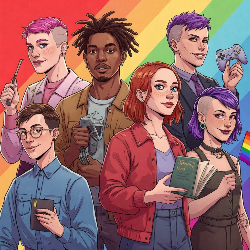 LGBTQ+ Media Characters Celebrate Diversity
