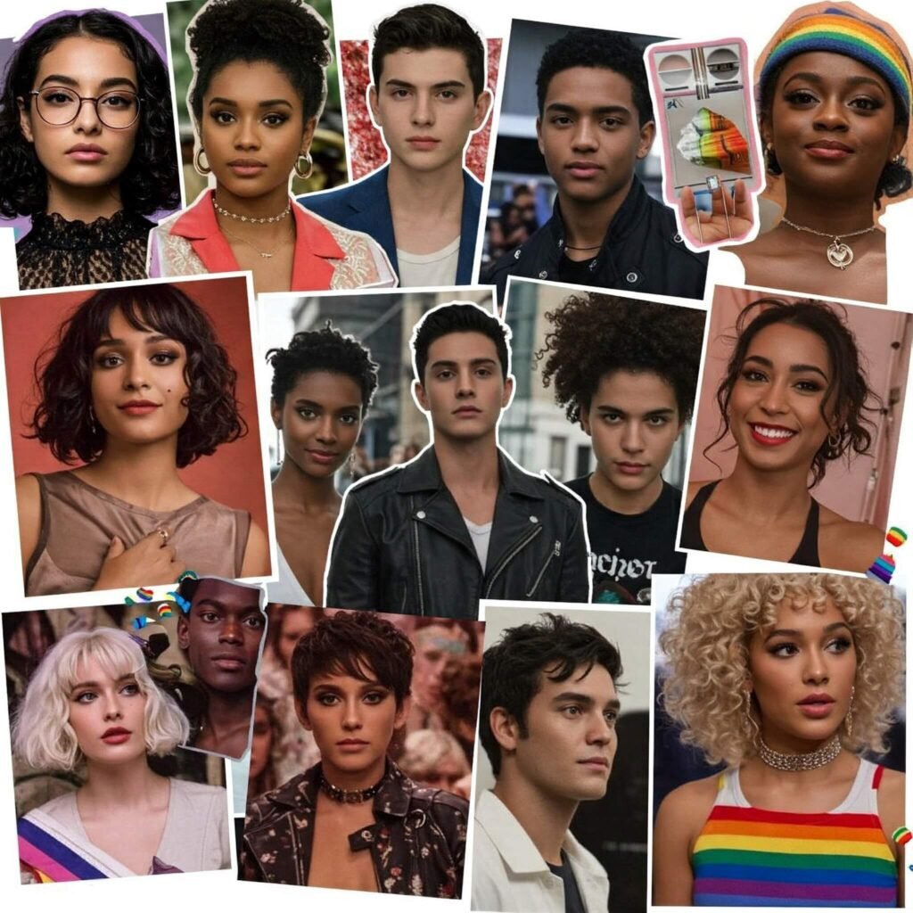 
Iconic LGBTQ+ TV Characters Collage
