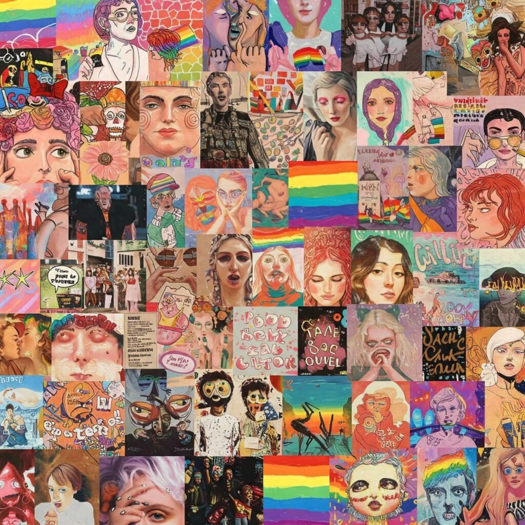 Rainbow Riot: Queer Art Collage