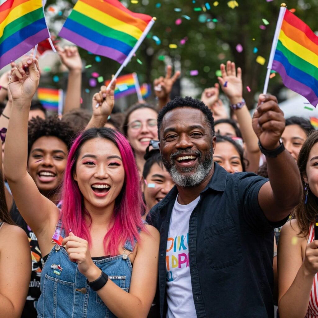 Pride Event Rainbow Flags
