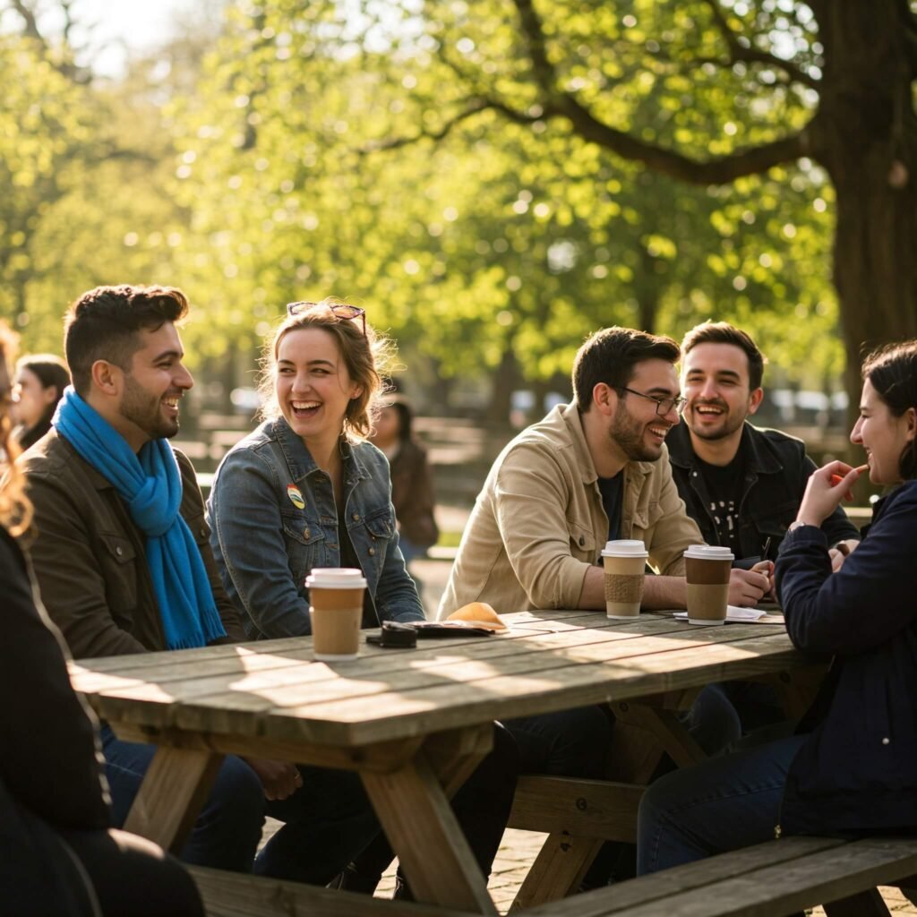 LGBTQ+ Community Coffee Shop Gathering