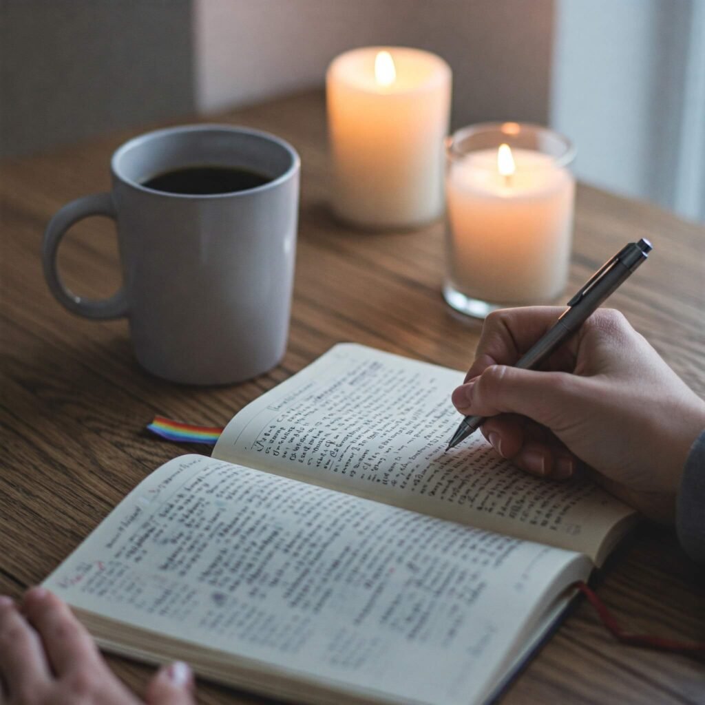 Reflective Writing: Journal, Coffee & Hope
