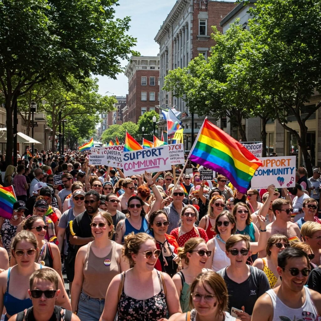 Vibrant Pride Parade: Celebrating Together