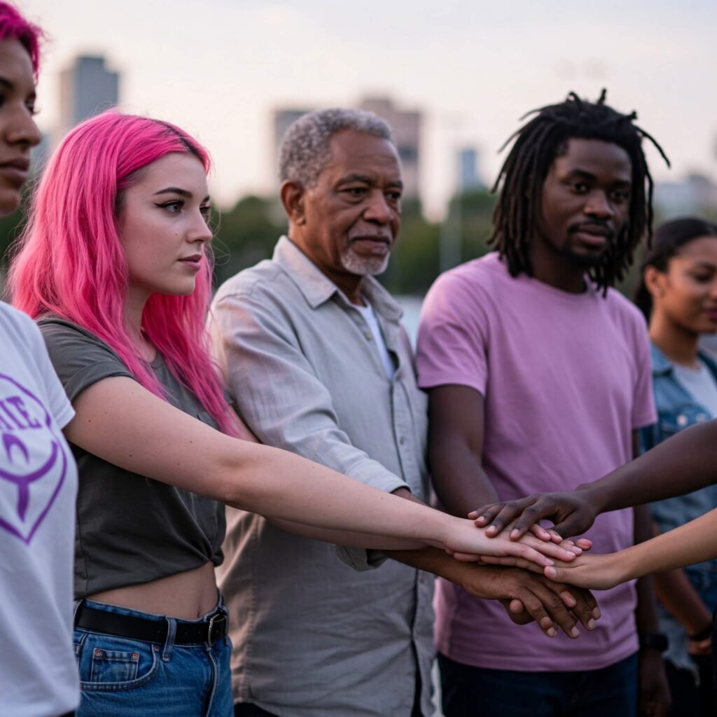 Solidarity Hands: Pastel Hope