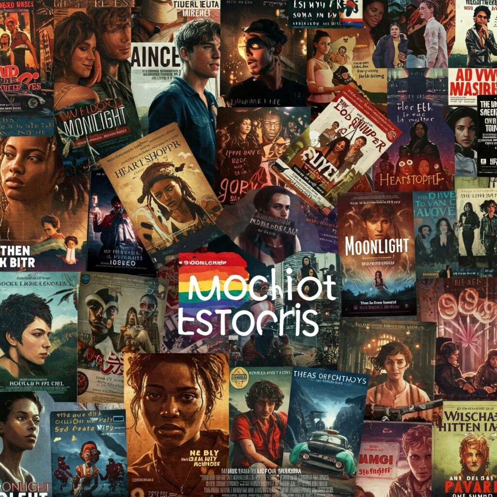 LGBTQ+ Media Poster Collage