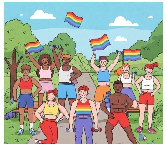 Best Fitness Routines for LGBTQ+ Individuals: Tips for Every Body Colorful LGBTQ+ Pride Workout in Park