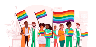 LGBTQ+ Health: Top 5 Medical Issues You Should Be Aware Of LGBTQ+ Healthcare Community Illustration
