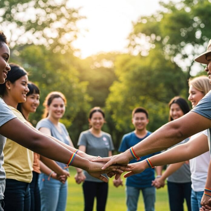 Diverse Hands United for Pride