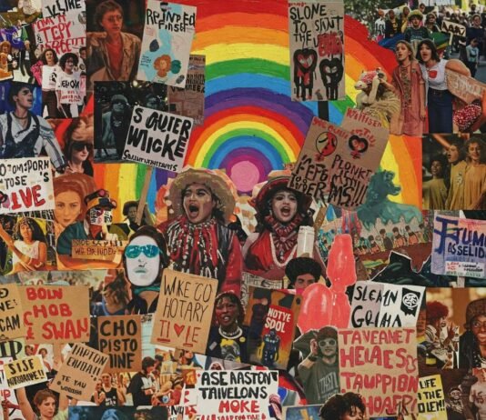 Art as Activism: How LGBTQ+ Artists Use Their Work for Change Eclectic Art Collage: Rainbow Protest