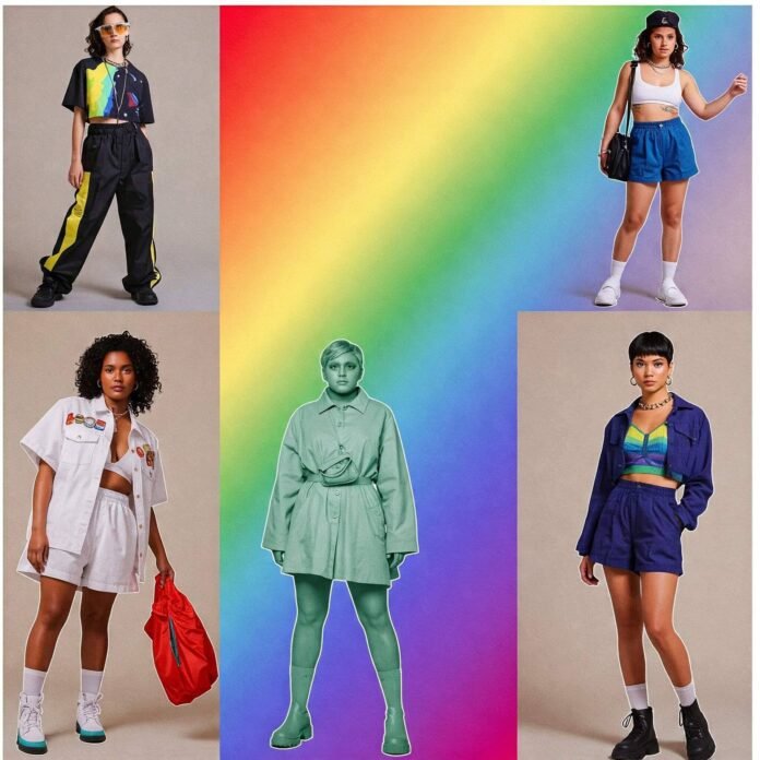Inclusive Queer Fashion: Rainbow Collage