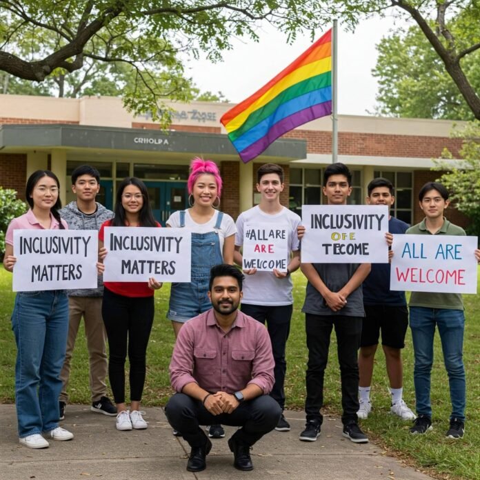 Inclusivity Matters: Diverse School Group