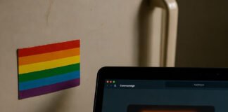 How to Support LGBTQ+ Activism Without Being at the Front Lines Crooked rainbow magnet and glowing donation tab